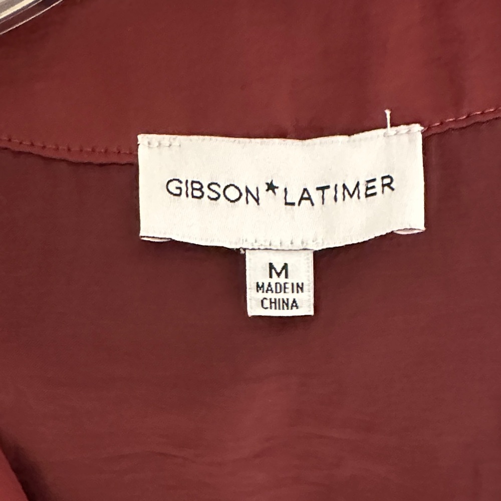 Gibson Latimer Burgundy Dress